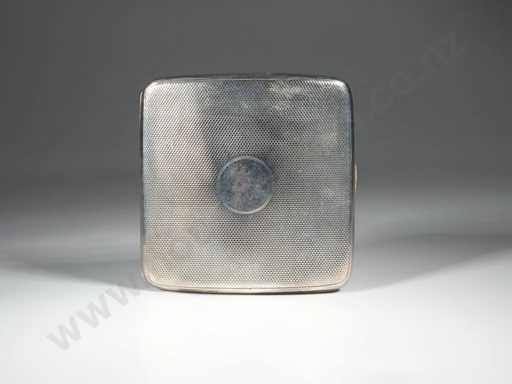 Antique Sterling Silver Cigarette Case Image 1++