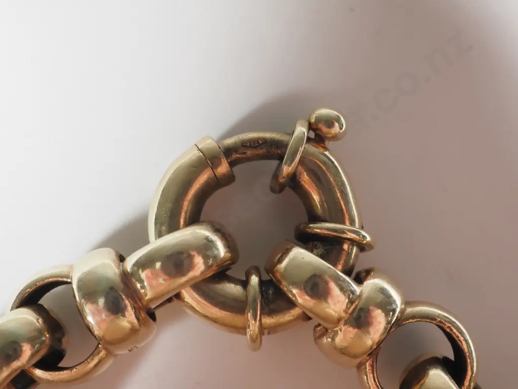 9ct Gold Belcher Link Bracelet Image 1++