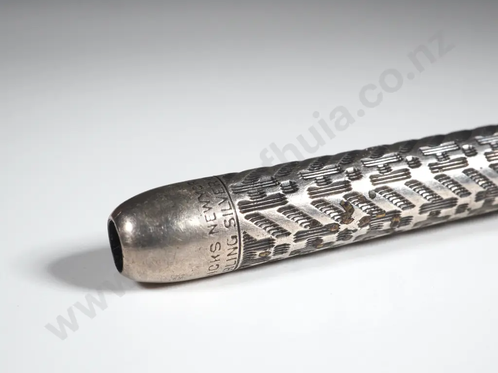 Antique American Sterling Silver Extendable Pencil - W S Hicks New York Image 1++