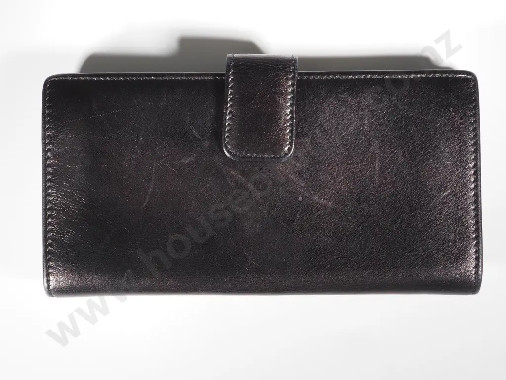 Gucci Black Leather "Britt" Long Wallet Image 1++