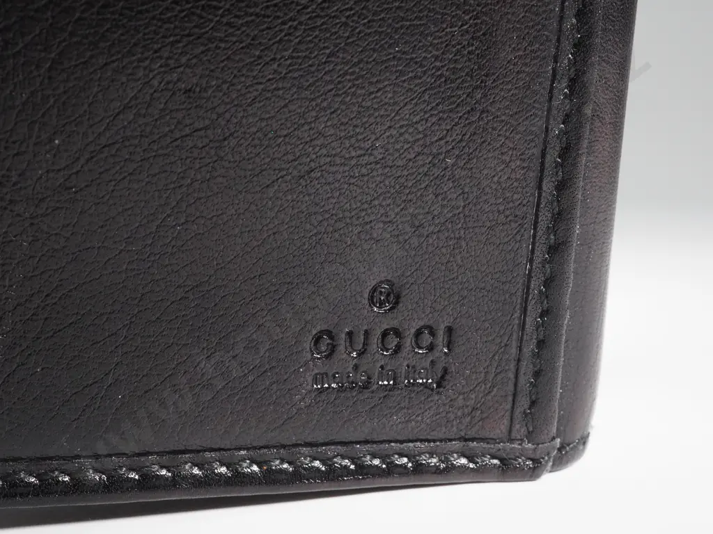 Gucci Black Leather "Britt" Long Wallet Image 1++