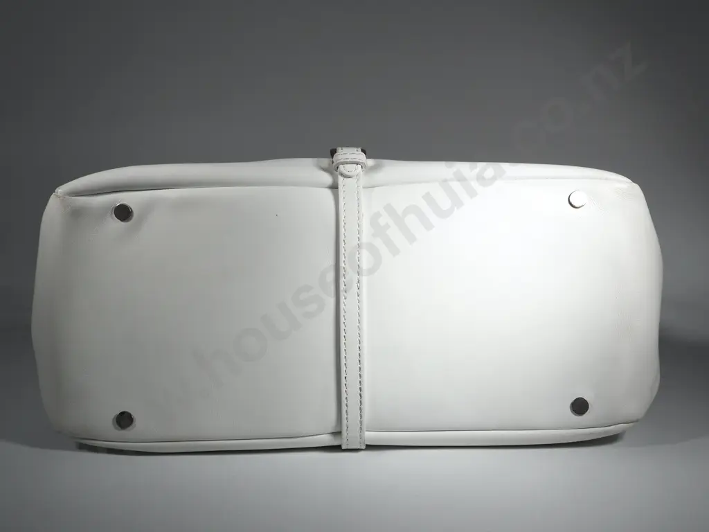 Jimmy Choo White Leather Handbag - Suede Lining Image 1++