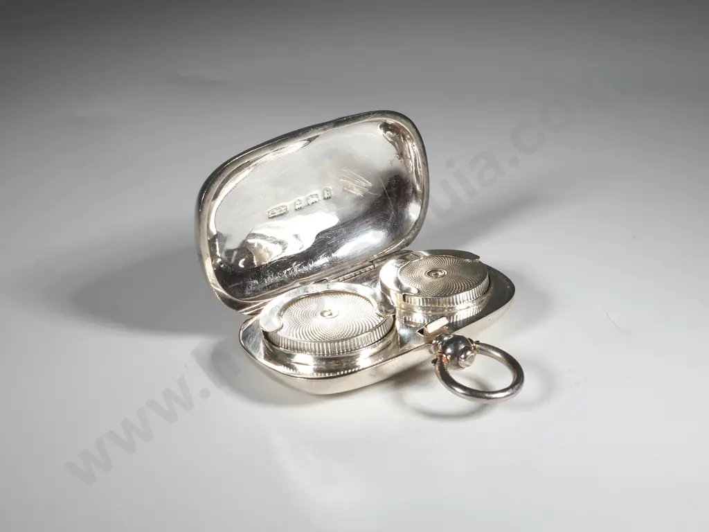 Sterling Silver Sovereign Case Full & Half Sovereign, English Hallmarks Image 1++