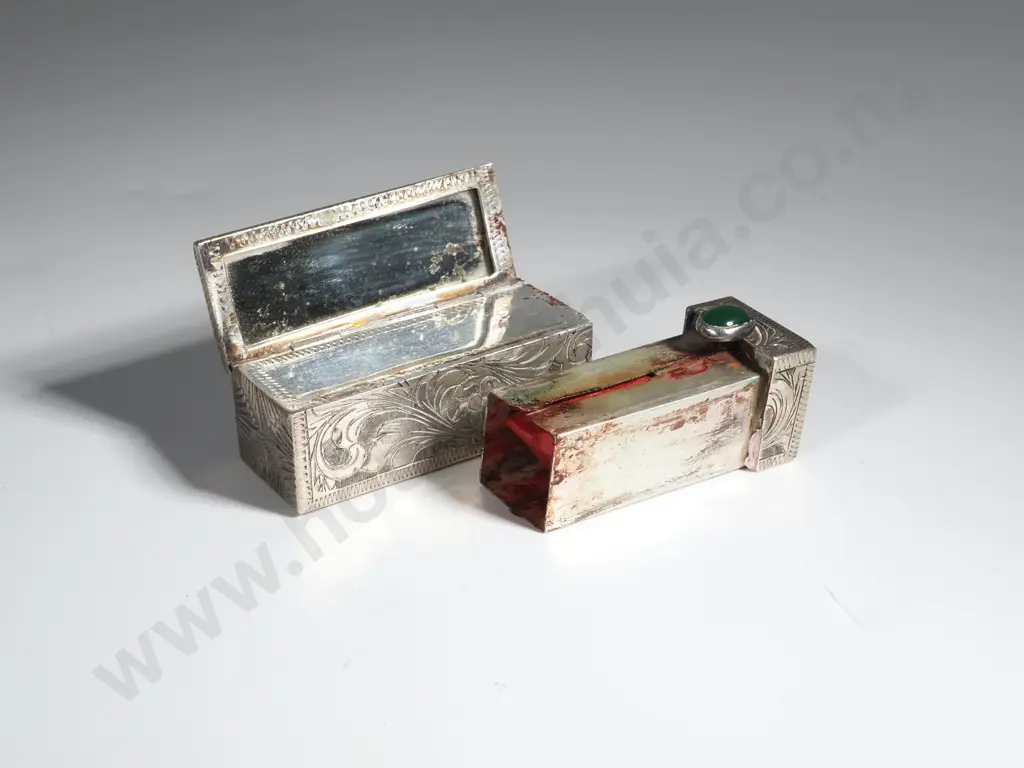 Vintage .800 Silver Lipstick Image 1++