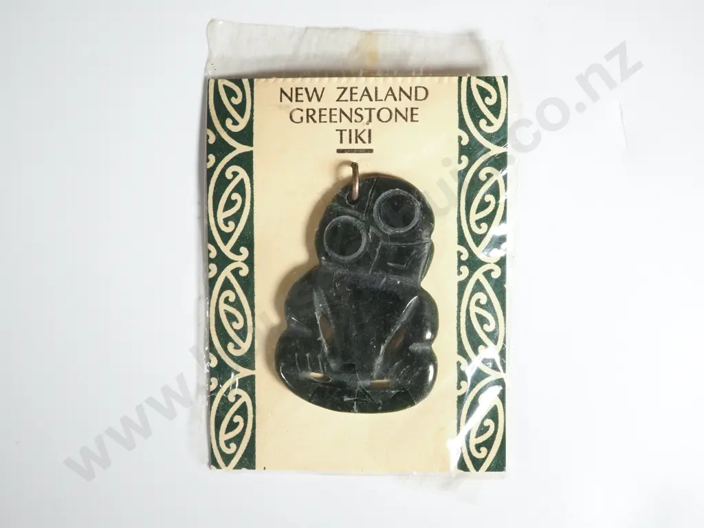 Greenstone Tiki in Original Souvenir Packet Image 1++