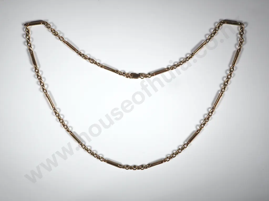 9ct Gold Fancy Link Necklace Image 1++