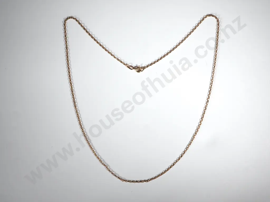 9ct Gold Dainty Belcher Link Chain Image 1++