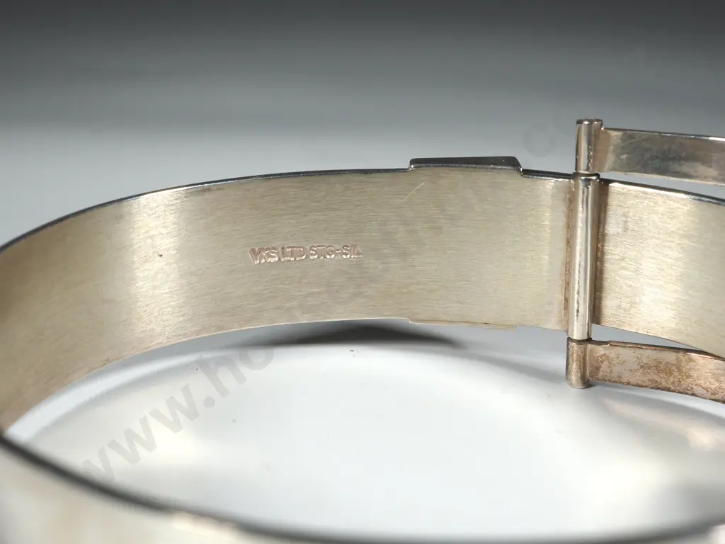 Sterling Silver Fancy Buckle Bracelet Image 1++