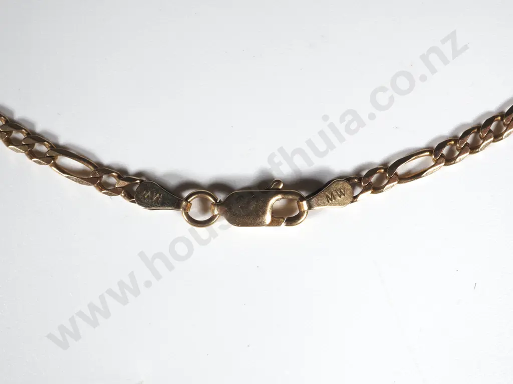 9ct Gold Figaro Link Chain Image 1++