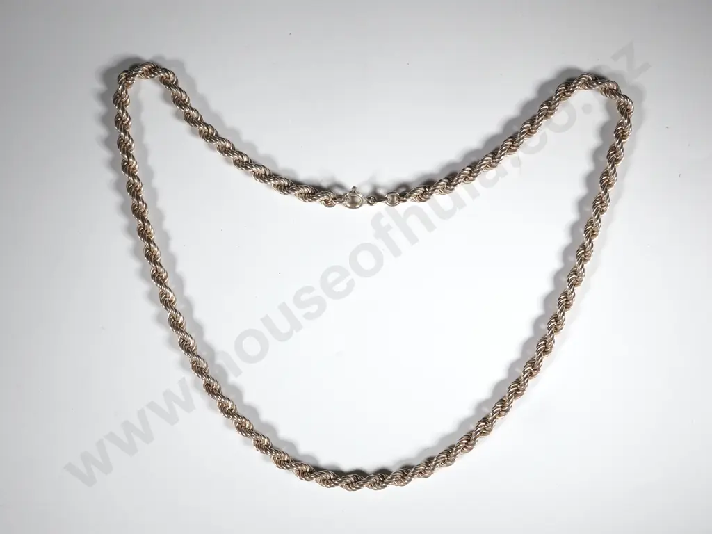Sterling Silver Rope Twist Chain Image 1++