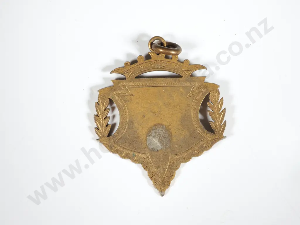 Ornate Decorative Brass Fob Image 1++