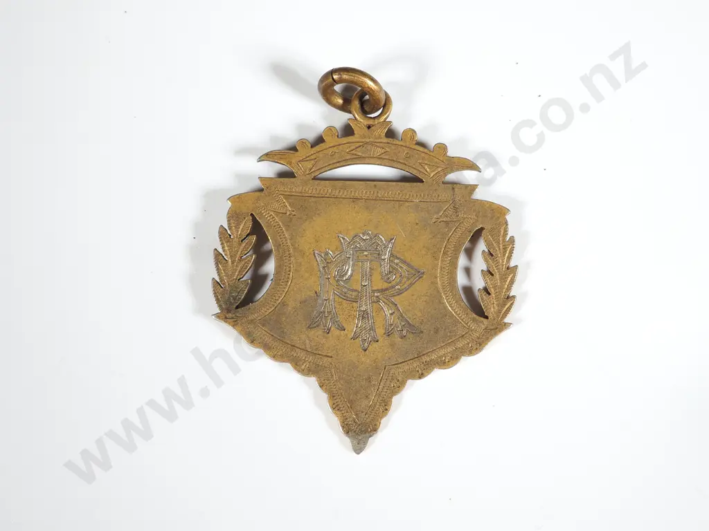 Ornate Decorative Brass Fob Image 1++