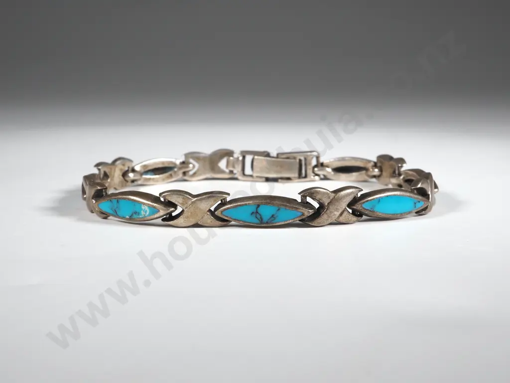 Sterling Silver Turquoise Bracelet Image 1++