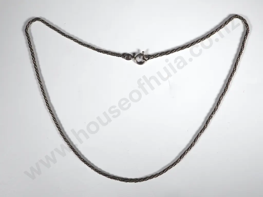 Sterling Silver Twist Necklace Image 1++