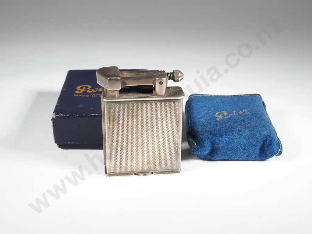 Parker 'Roller Beacon' Lift Arm Petrol Lighter. Boxed Image 1++