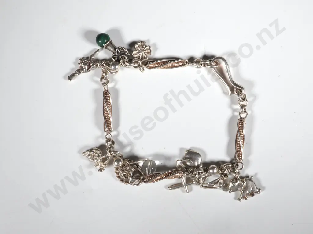 Sterling Silver Charm Bracelet Image 1++
