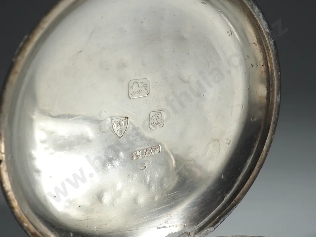 Sterling Silver Gentlemans' Pocket Watch Image 1++