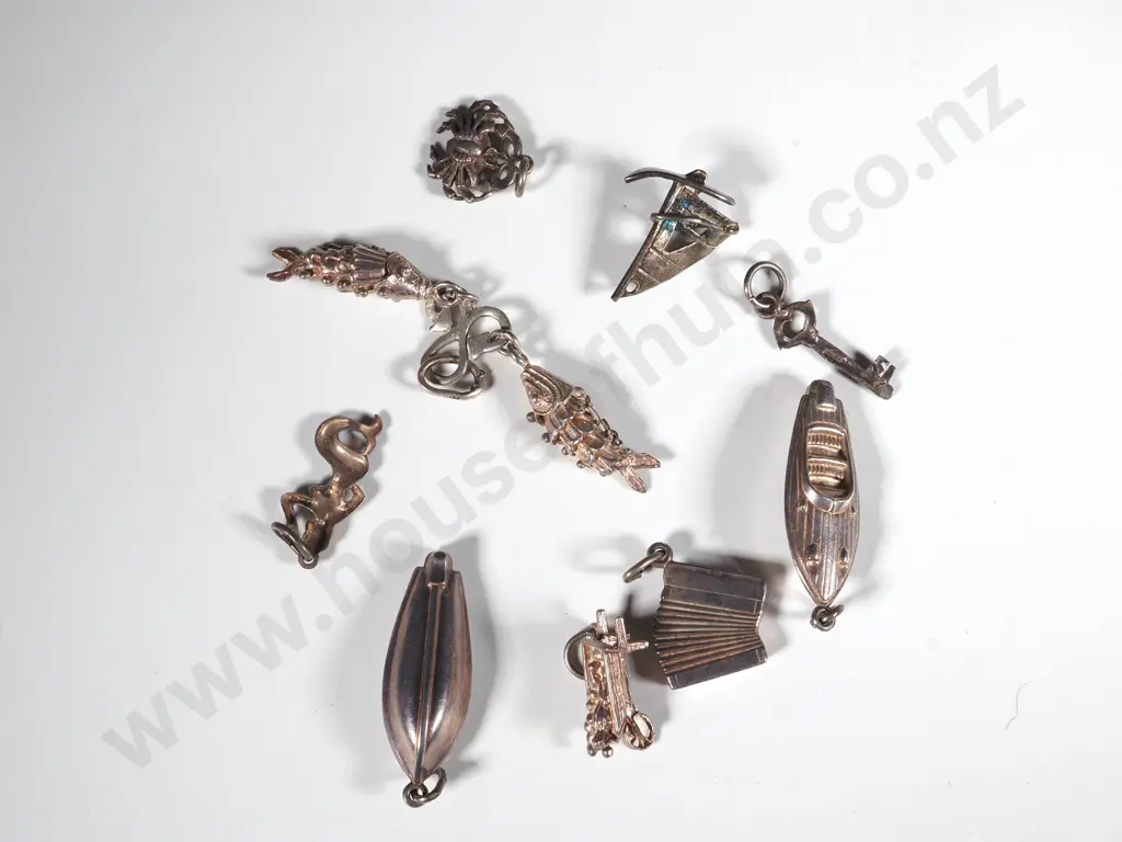 Collection of Sterling Silver Charms Image 1++
