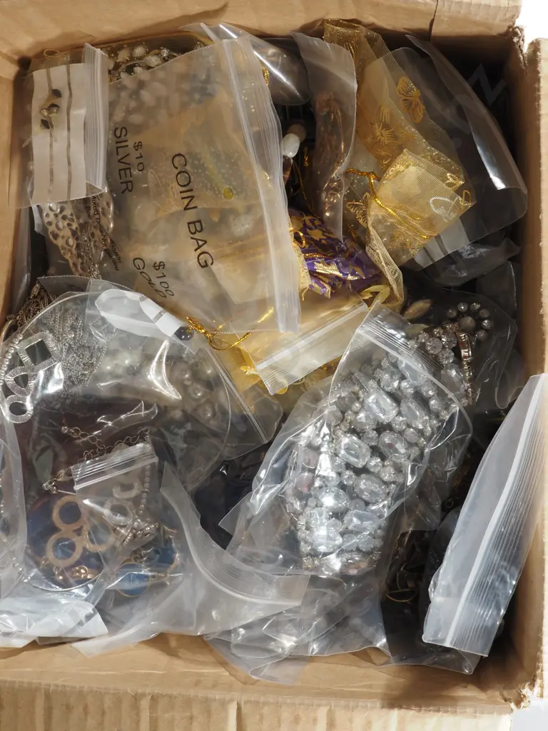 Extremely Large Box of Assorted Costume Jewellery Image 1++