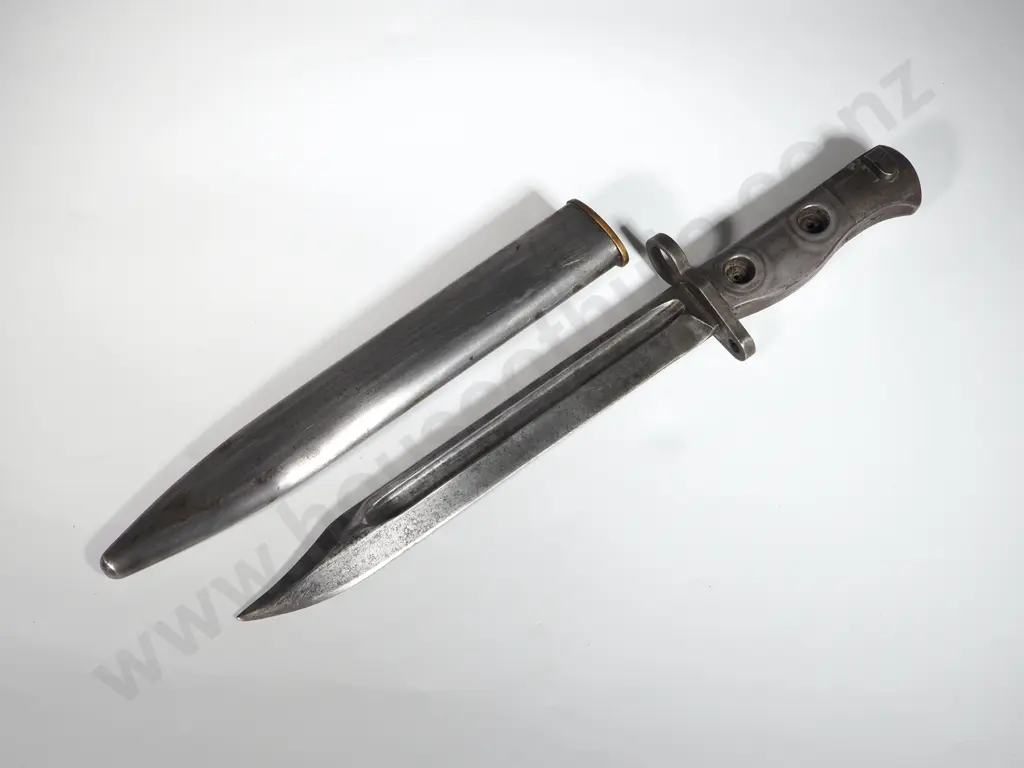 English L1A1 Rifle Bayonet & Scabbard in Cleaned Condition. Image 1++