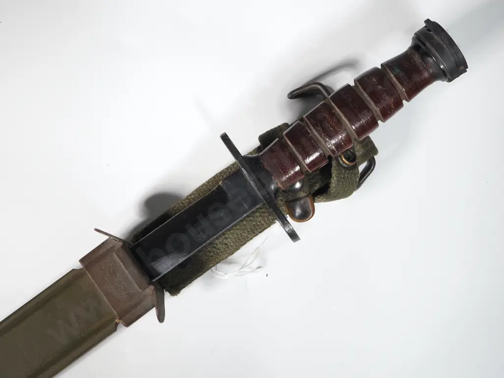 Japanese Made M1 Carbine Bayonet & M8A1 Scabbard  Image 1++