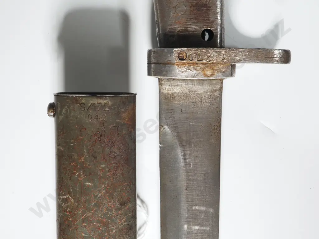 German Mauser Ersatz Bayonet w 1940 Dated Scabbard Image 1++