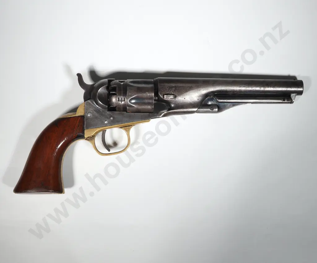 Scarce 1862 Colt Police w Fluted Cylinder Image 1++