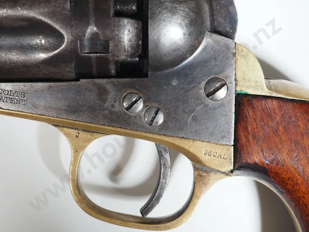 Scarce 1862 Colt Police w Fluted Cylinder Image 1++