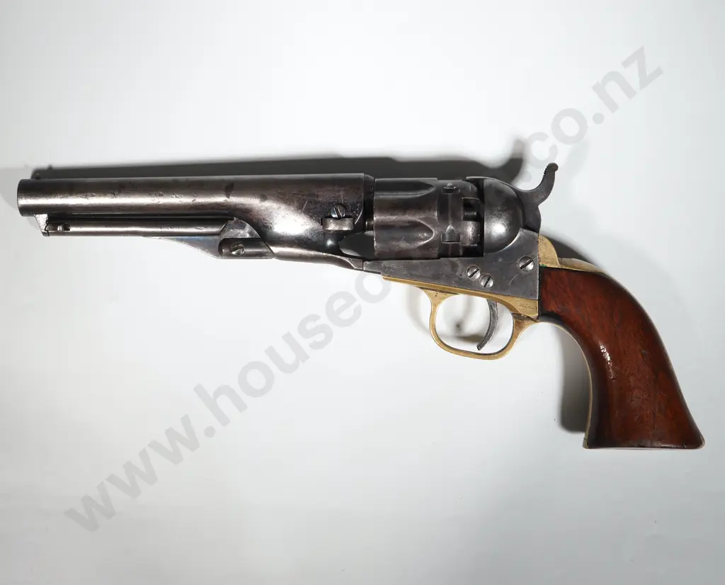 Scarce 1862 Colt Police w Fluted Cylinder Image 1++