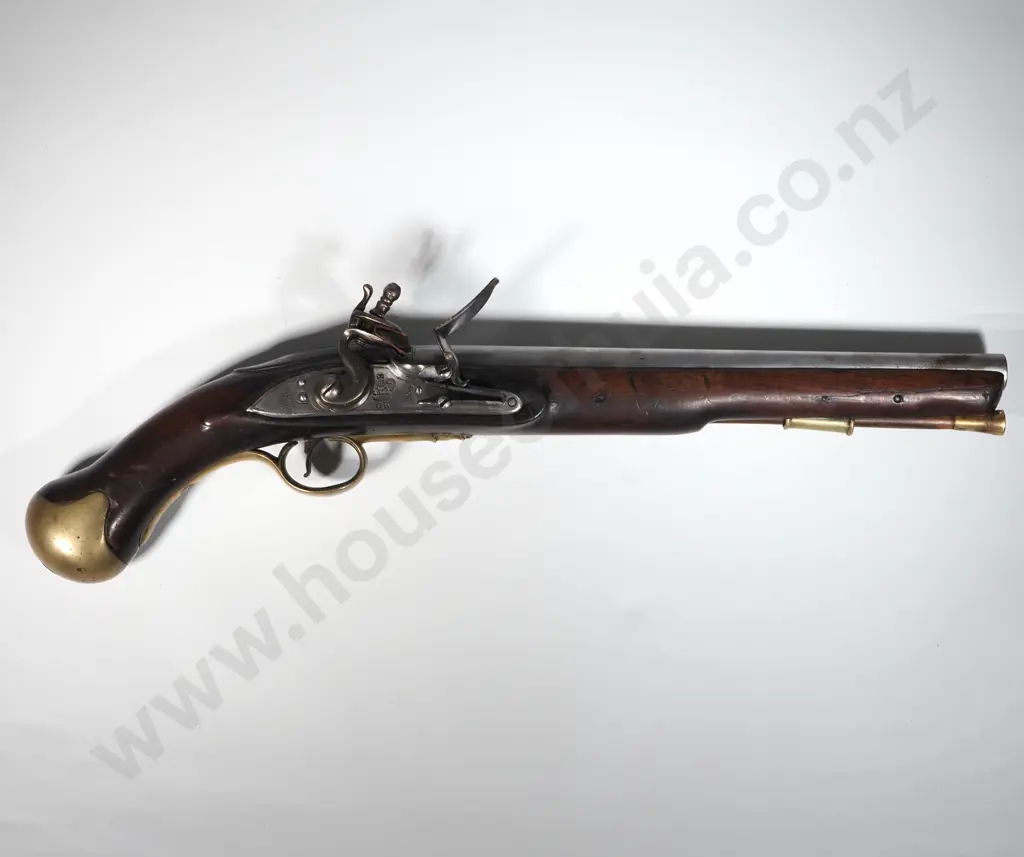 1790 Model Sea Service Flint Lock Pistol w 12 Inch Barrel Image 1++