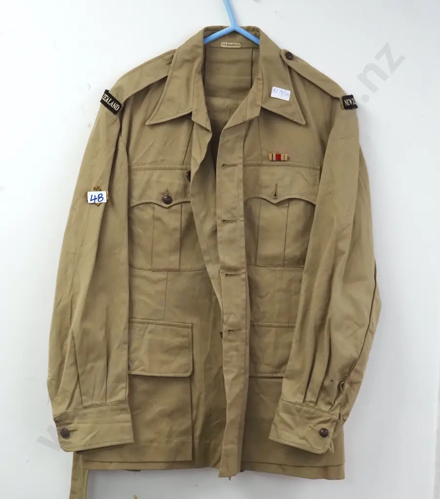 WW2 Tunic Named to C F Granville - 6th Infantry Brigade, third echelon  Image 1++