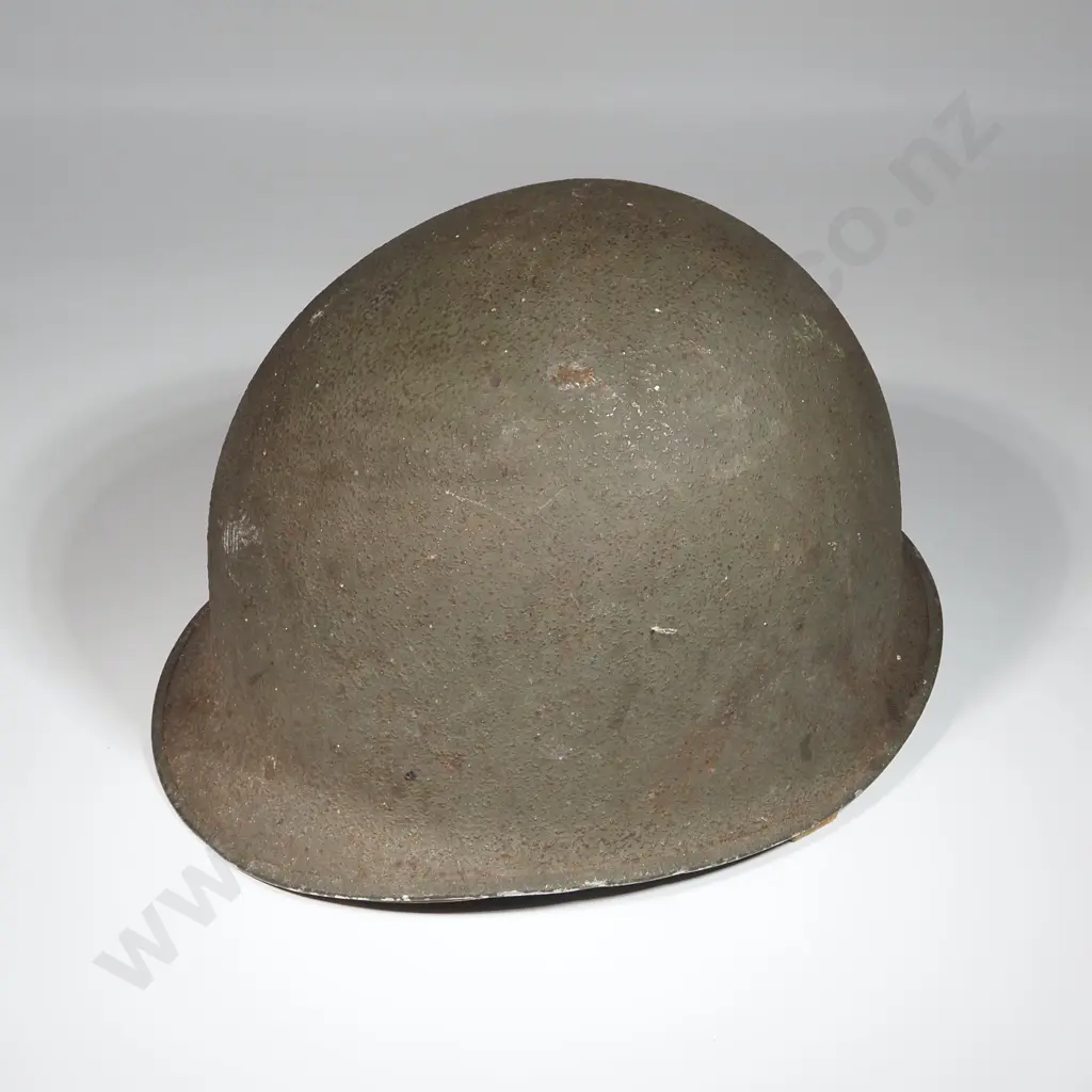 WW2 American M1 Helmet w Original Liner & Strap Image 1++