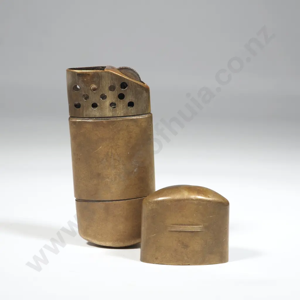 WWII Brass Cigarette Lighter. Image 1++