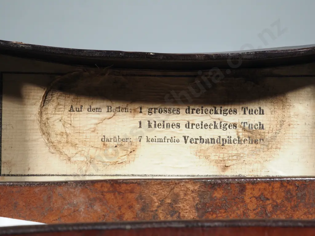 WWI German Leather Medics Filled Kit date 1916 - No Contents. Image 1++