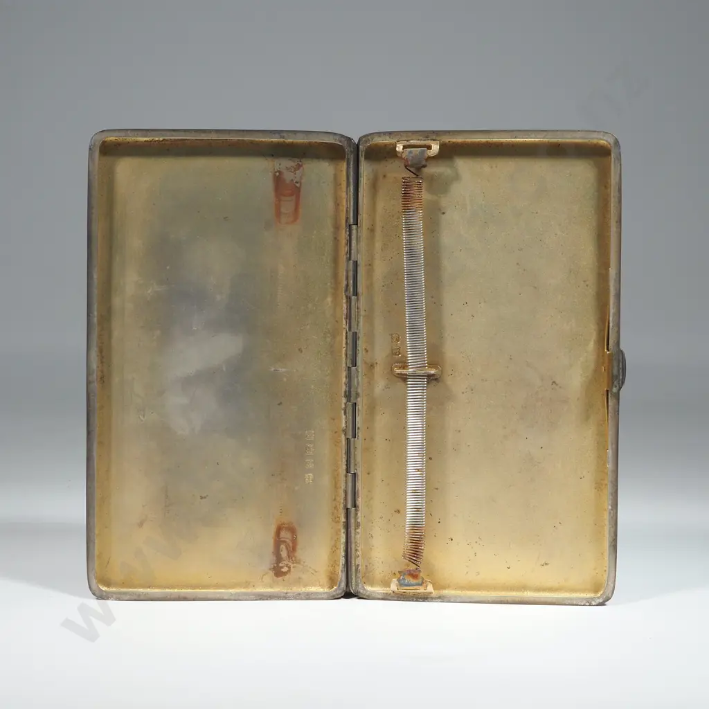 1918 Stirling Silver RAF Cigarette Case. Image 1++