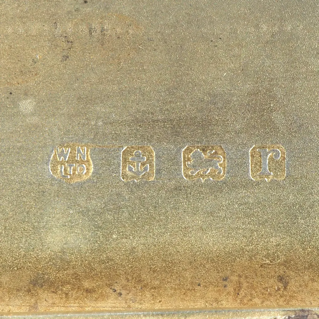 1918 Stirling Silver RAF Cigarette Case. Image 1++