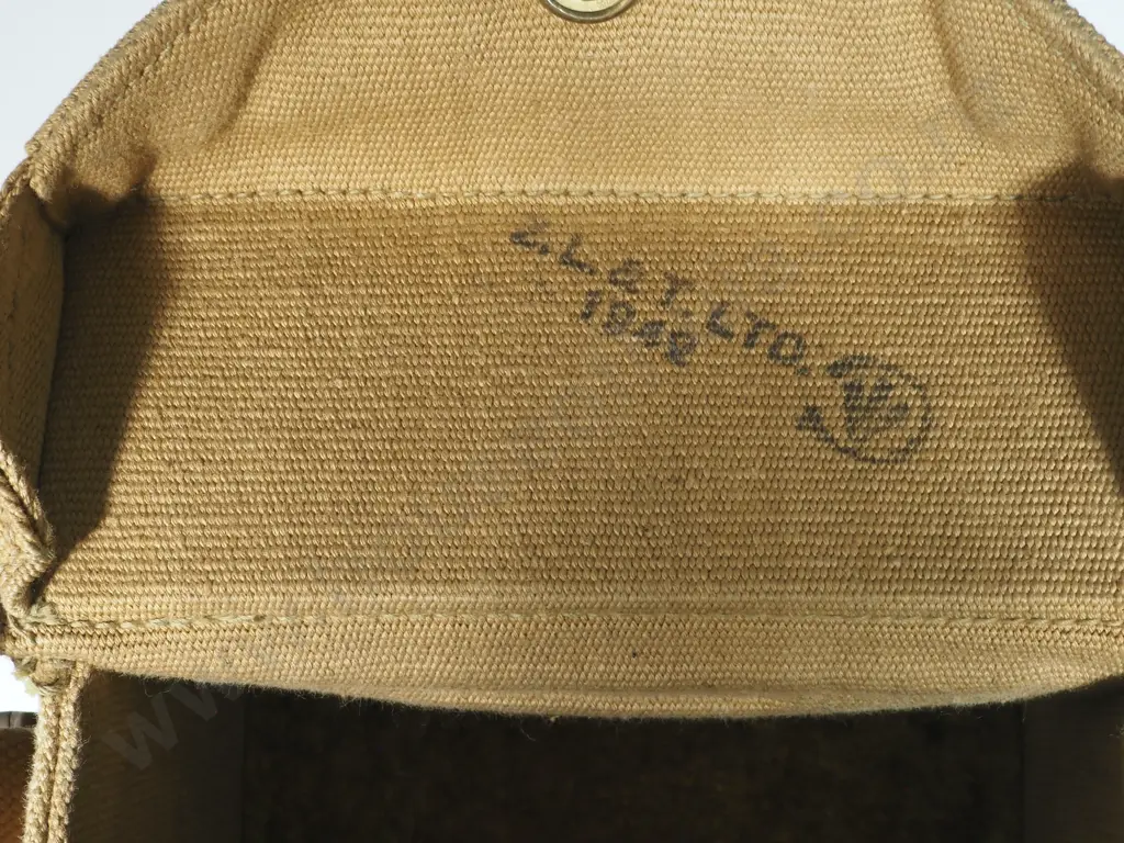 WWII No2 MkII Kershaw 1943 Binoculars  in 37 Pattern Case Dated 1942. Image 1++