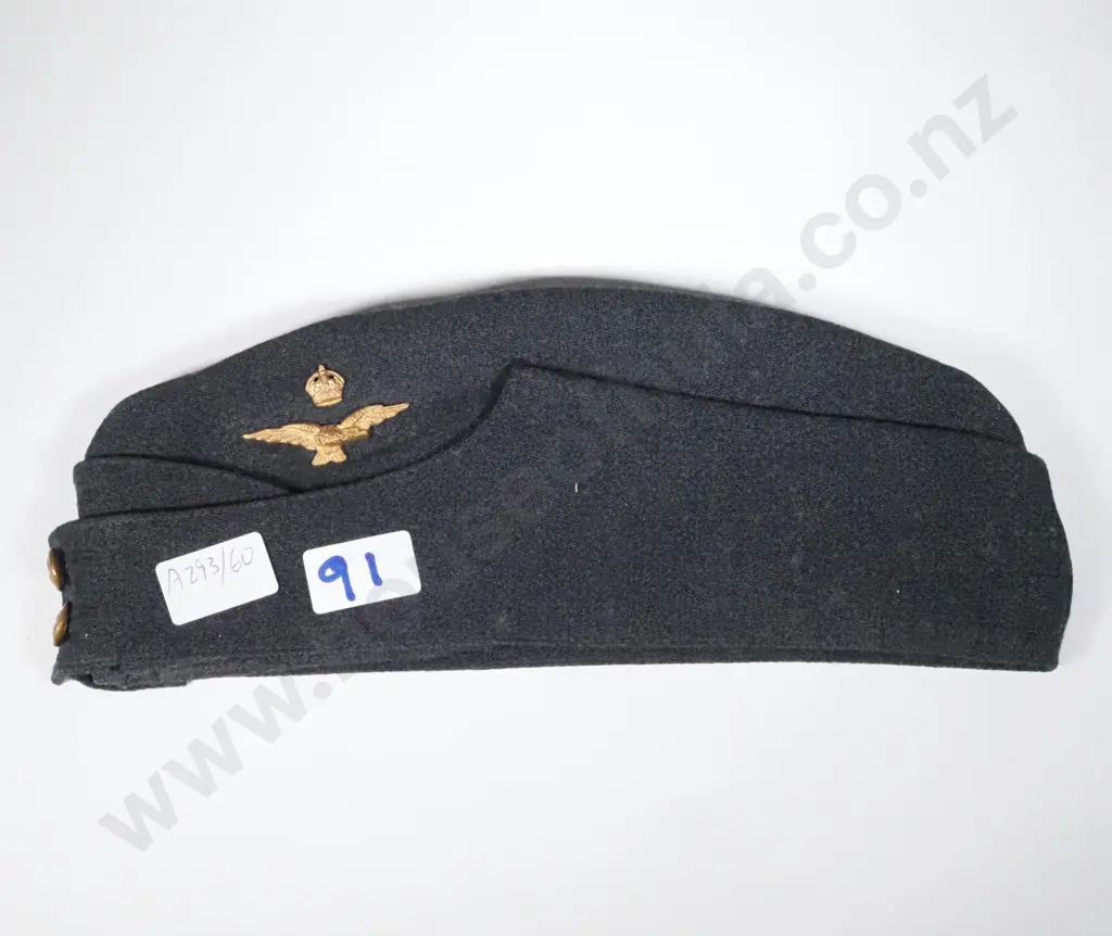 WW2 RNZAF Pilots Side Cap  Image 1++