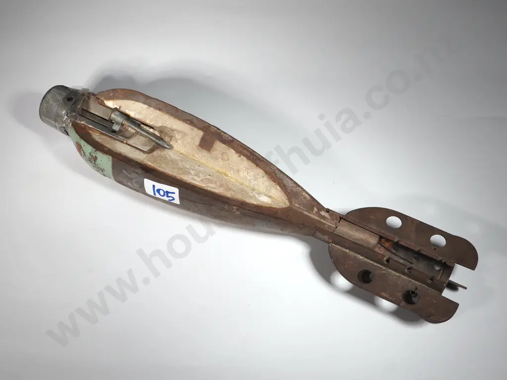 Ordance ML 3" Mortar. Smoke or Illuminating Round As "Phos" Is The Abbrevation For Phosphorus  Image 1++