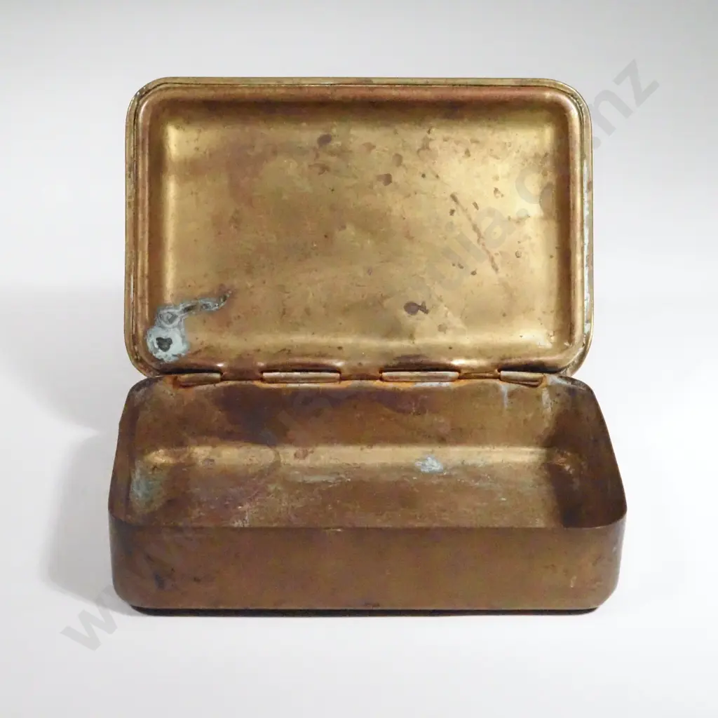 Christmas 1914 Brass Princess Gift Tin. Image 1++