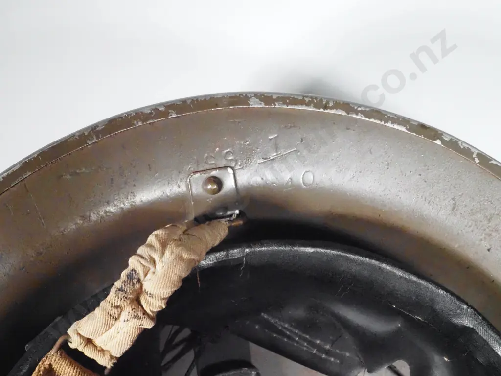 1940 Dated Rolled Edge Tin Helmet. Image 1++