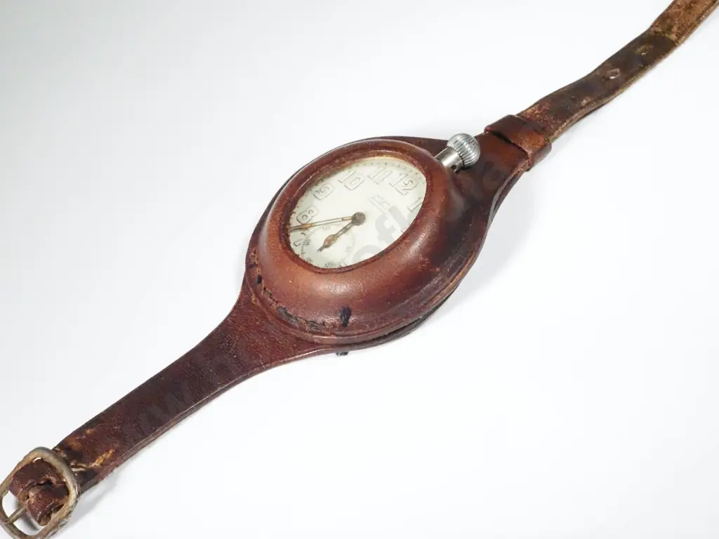 WW1 Trench Watch - Retailed by Watsons Jewellers Christchurch - Servicemans Details on Reverse Illegible Image 1++