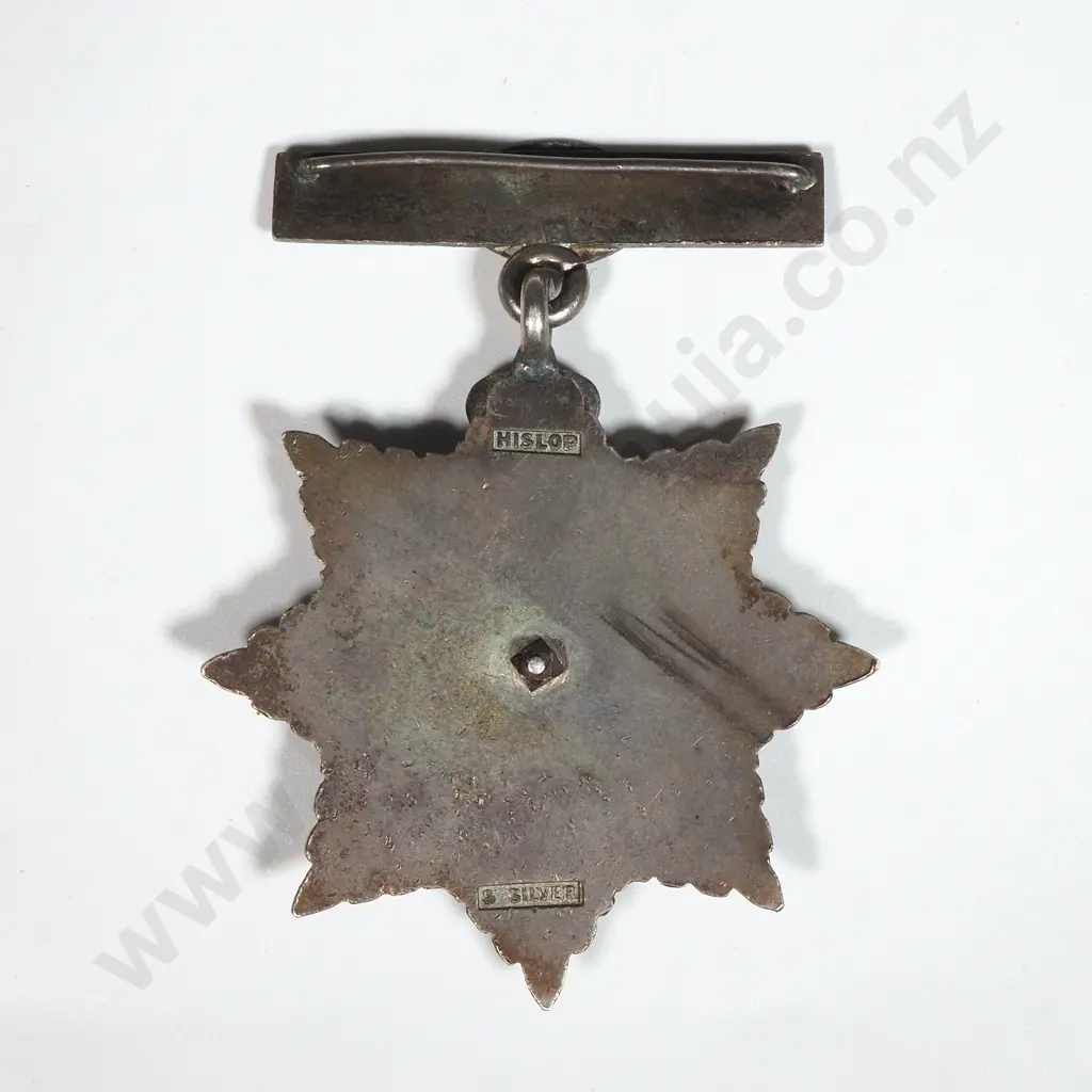 1882 New Zealand Rifle Association Shooting Prize Medal in Silver by Hislop Jewellers  Image 1++