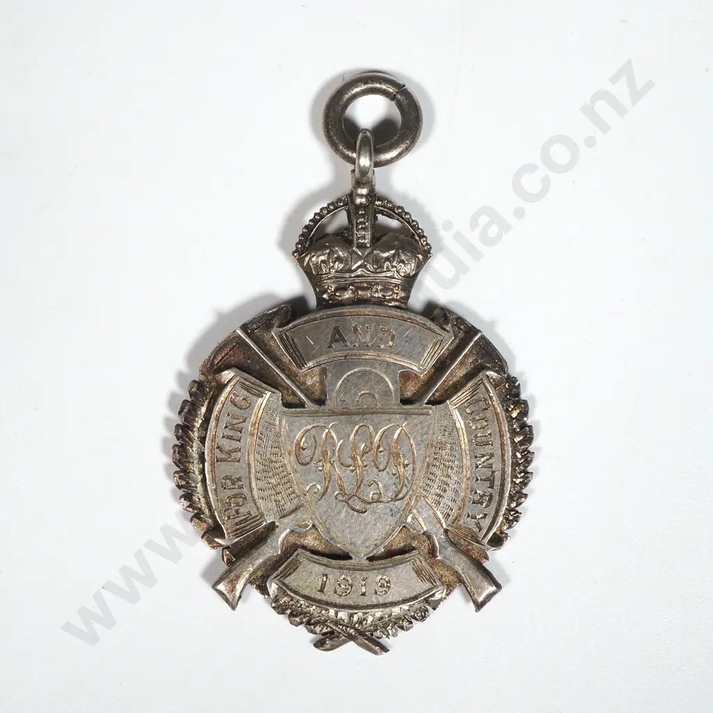 WW1 New Zealand Return Fob to Pvt.R L Drewitt from Residents of Paraparaumu  Image 1++