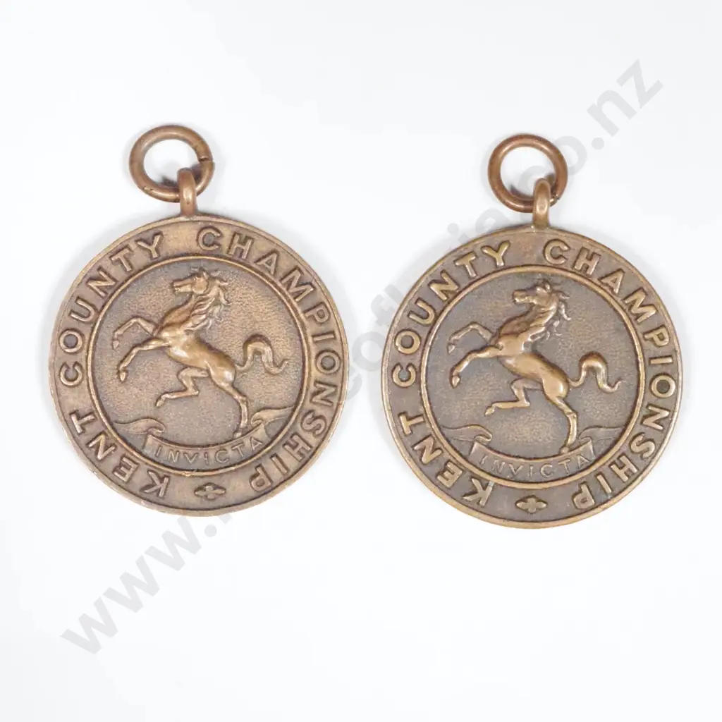 Two Kent County Championship Medals (Unnamed). Image 1++
