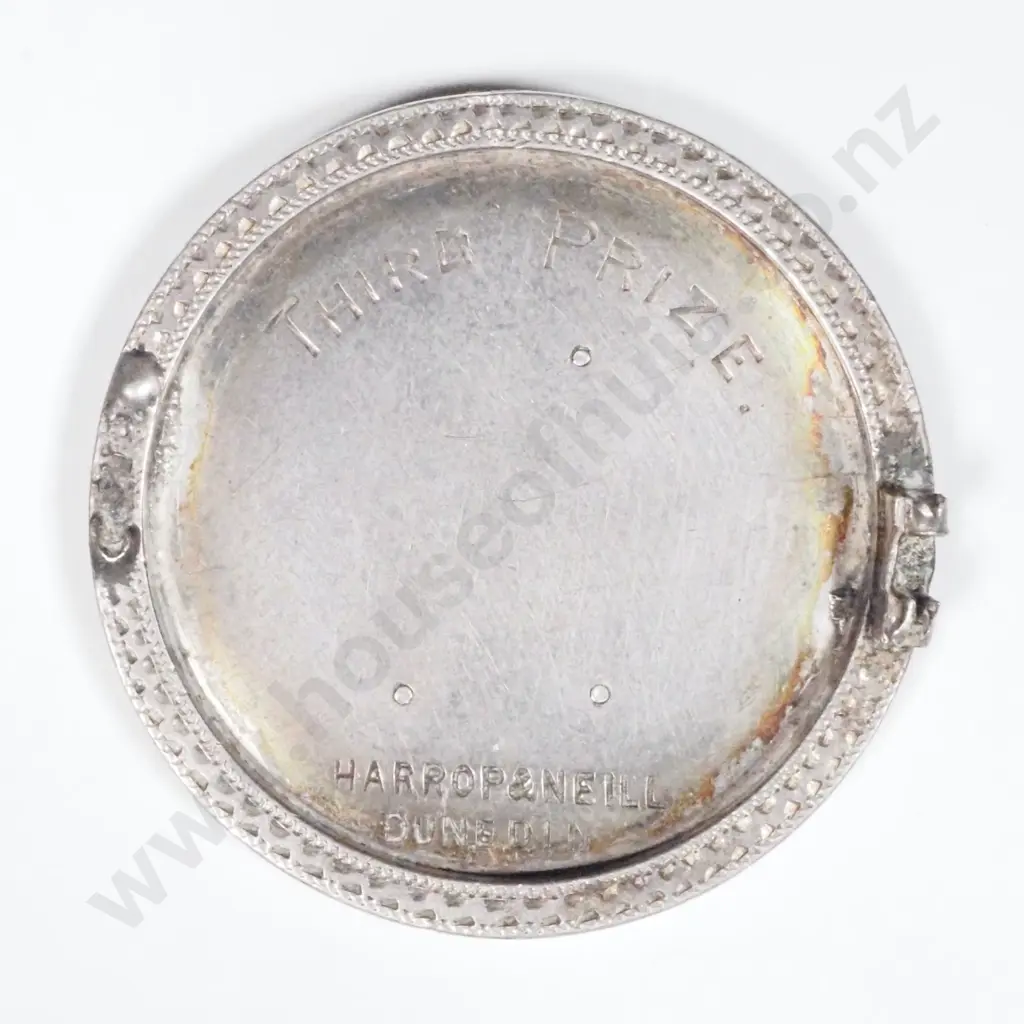 Otago South District Rifle Corps - Third Prize Silver Brooch by Harrop & Neil Image 1++