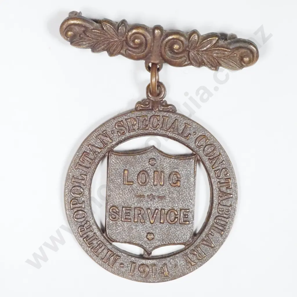 Metropolitan Police, Special Constable, Long Service 1914 Badge. Image 1++