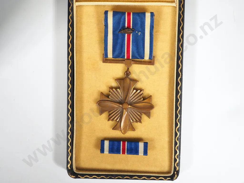 Vietnam War US DFC Certificate to Major Bobby Bates & Unnamed DFC Medal & Oakleaf Cluster for Second Award Image 1++