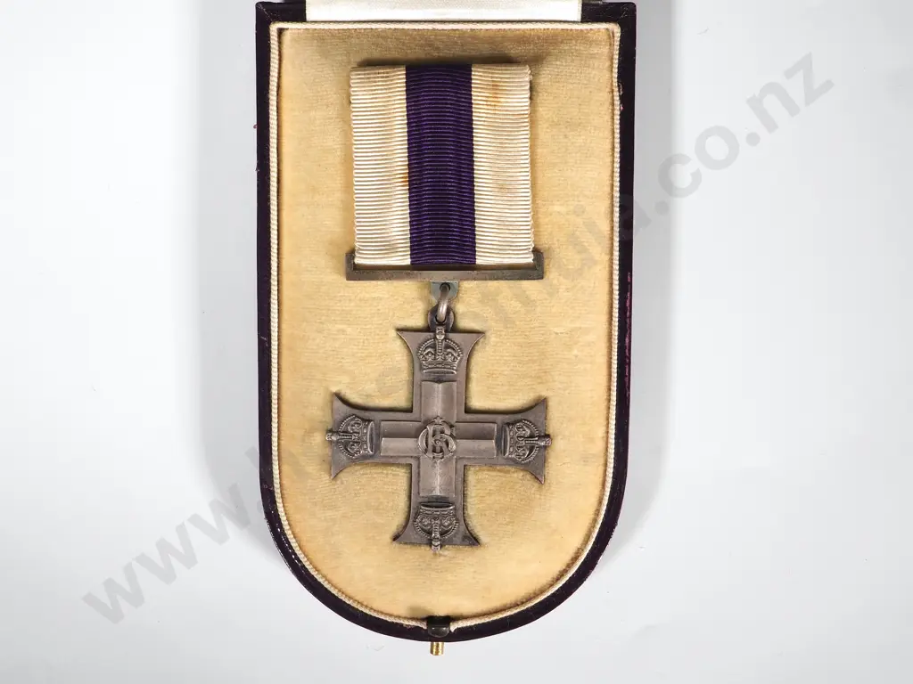 Dog Tag & Military Cross Citation to Maurice Heaton O'Rorke 1918 & Unnamed WW1 MC & Trio Image 1++