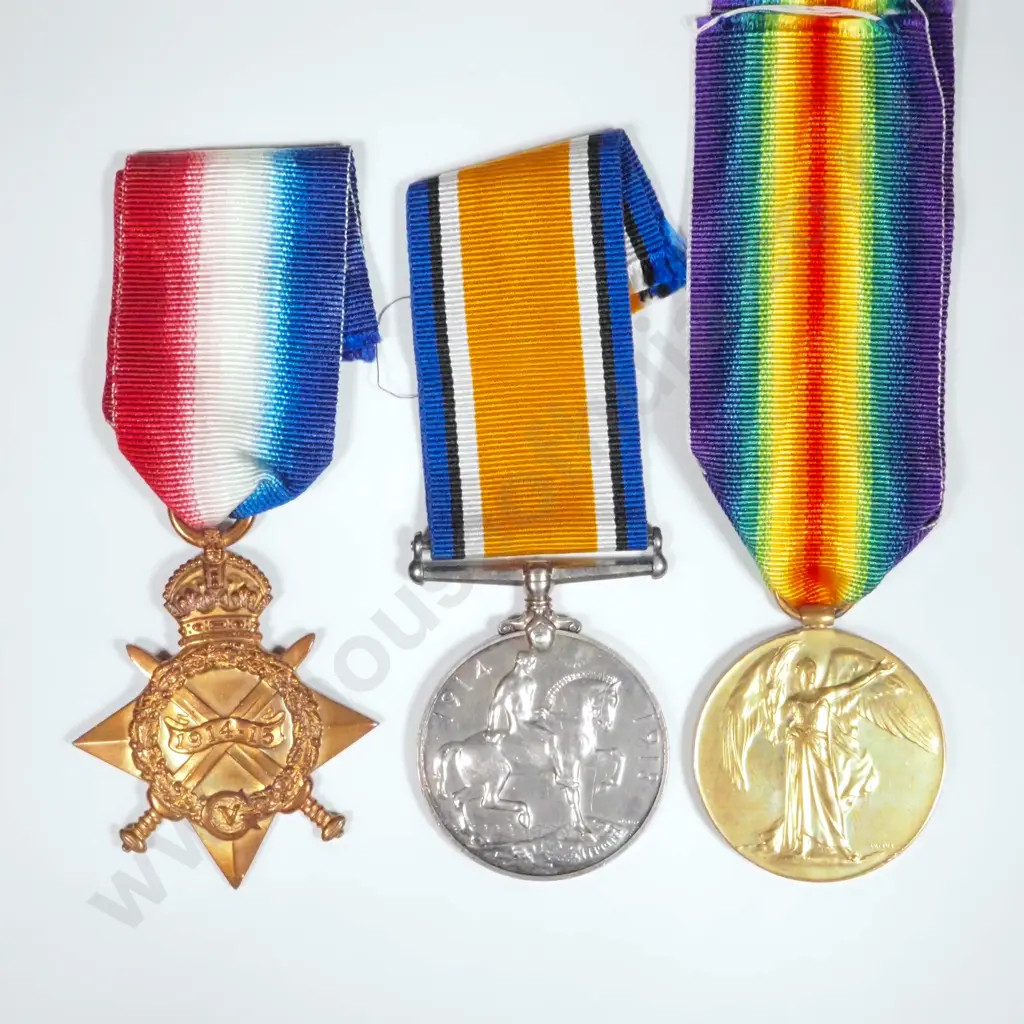 WW1 Trio to 12252 Pte F Turner Wiltshire Regiment Image 1++